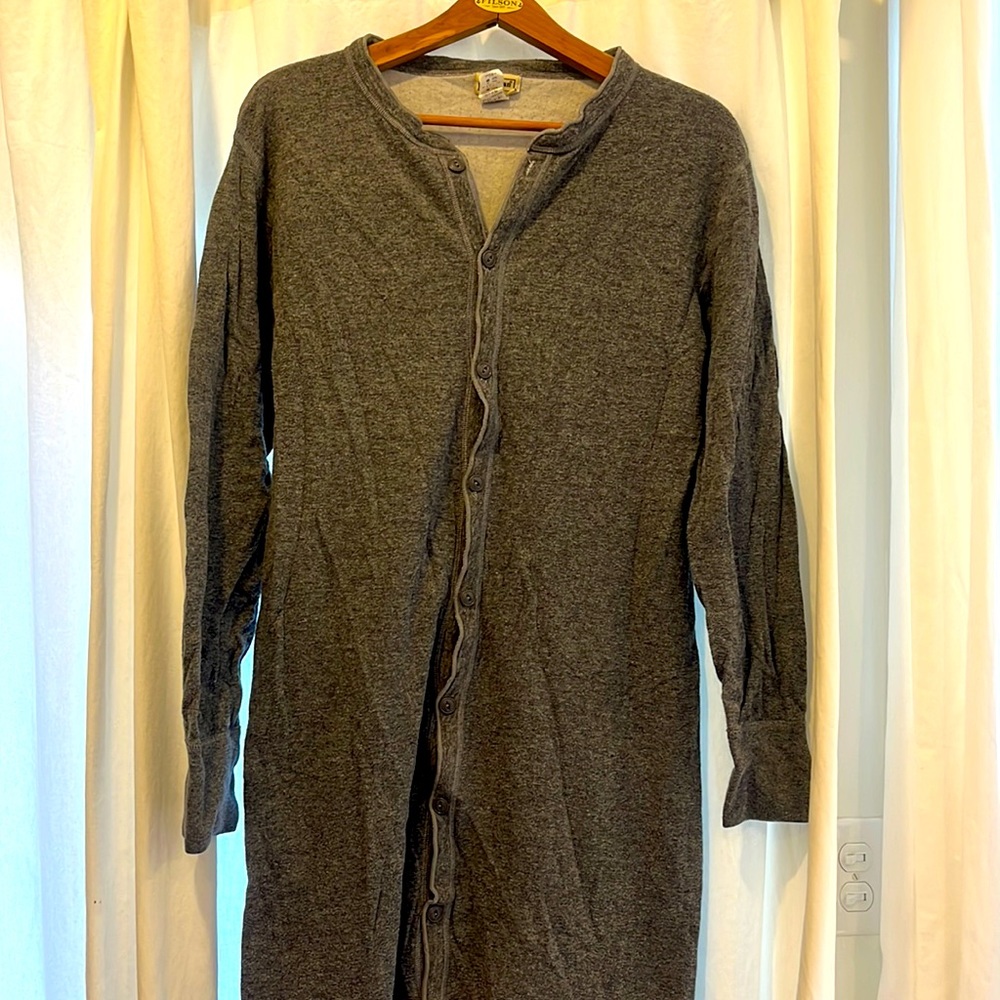 L.L. Bean grey men’s union suit
